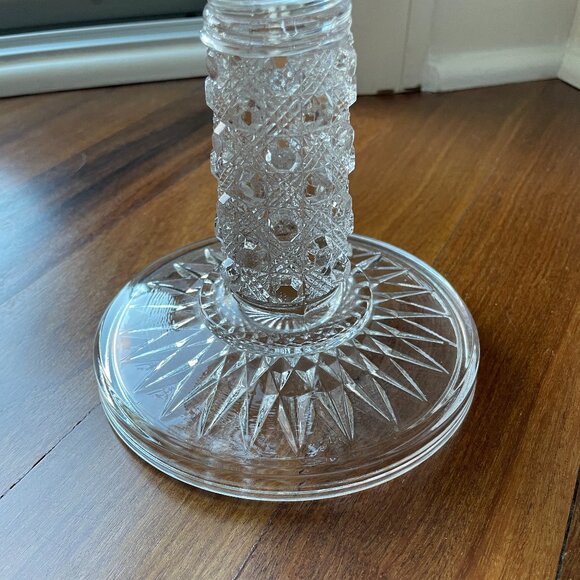 Vintage Mckee Sunbeam EPAG Pressed Glass Large Compote Bowl - Picture 3 of 5